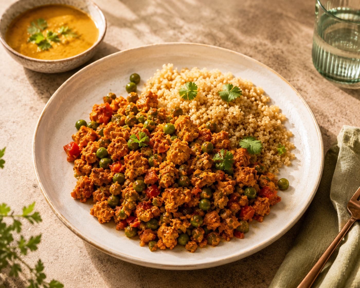 Hindistan Cevizli Köri Soslu Soya Proteini
