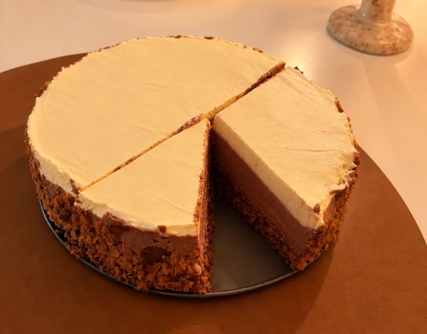 Entremet trois chocolats